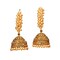 Indian Jhumka Earrings for Women - Faux Pearl Hoop Jhumka Earrings Meenakari Jhumkas with Gold Platting Bollywood Style Dangle Drop Earring Ethnic Chandbali Jewelry for Bride Gift for Her